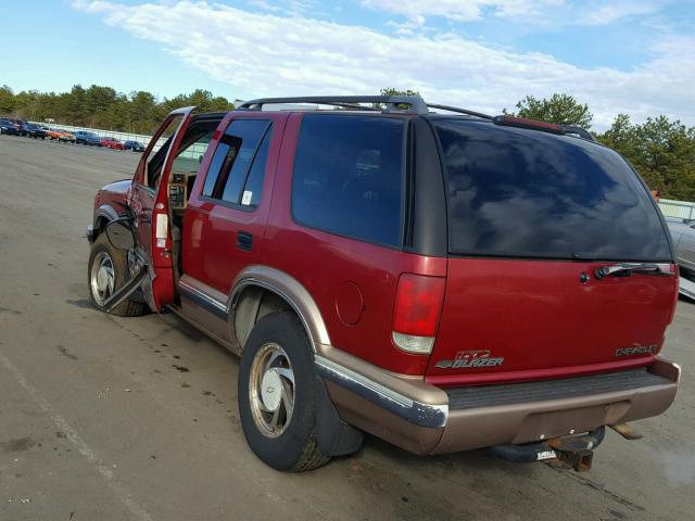 1GNDT13W0T2125515 - 1996 CHEVROLET BLAZER RED photo 3