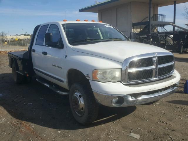 3D7MS48C05G818595 - 2005 DODGE RAM 3500 S WHITE photo 1