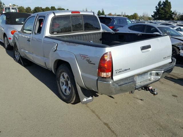 5TEUU42N07Z449405 - 2007 TOYOTA TACOMA ACC SILVER photo 3