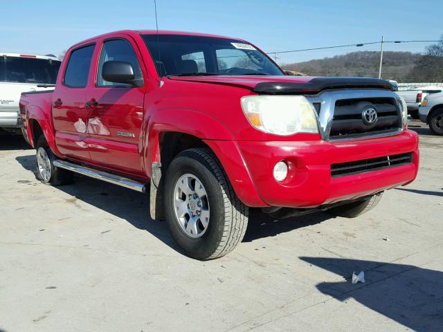 5TELU42NX5Z130876 - 2005 TOYOTA TACOMA DOU RED photo 1