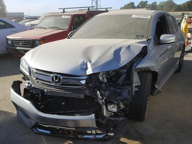 1HGCR2F57GA128162 - 2016 HONDA ACCORD SPO SILVER photo 2