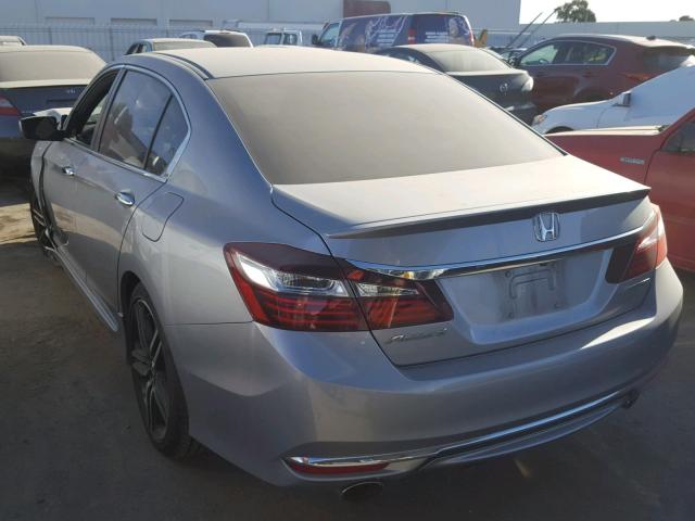 1HGCR2F57GA128162 - 2016 HONDA ACCORD SPO SILVER photo 3