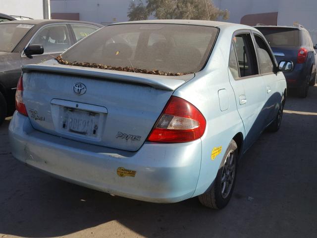 JT2BK18U930081948 - 2003 TOYOTA PRIUS BLUE photo 4