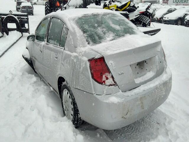 1G8AJ52F14Z187714 - 2004 SATURN ION LEVEL SILVER photo 3