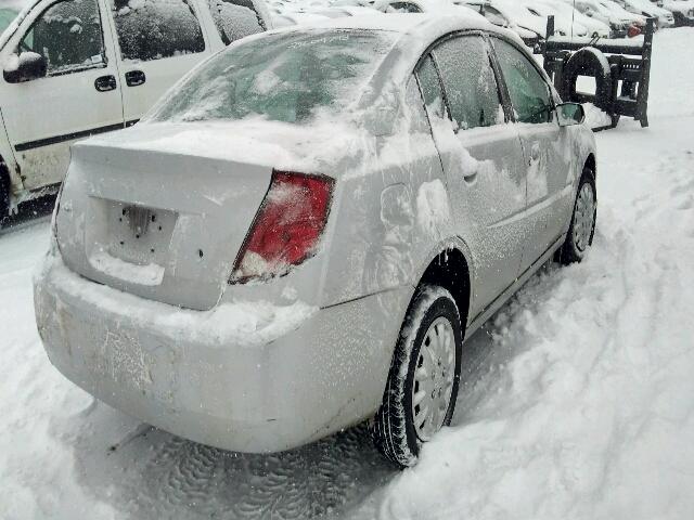 1G8AJ52F14Z187714 - 2004 SATURN ION LEVEL SILVER photo 4