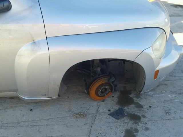 3GNBAADB7AS511102 - 2010 CHEVROLET HHR LS SILVER photo 9