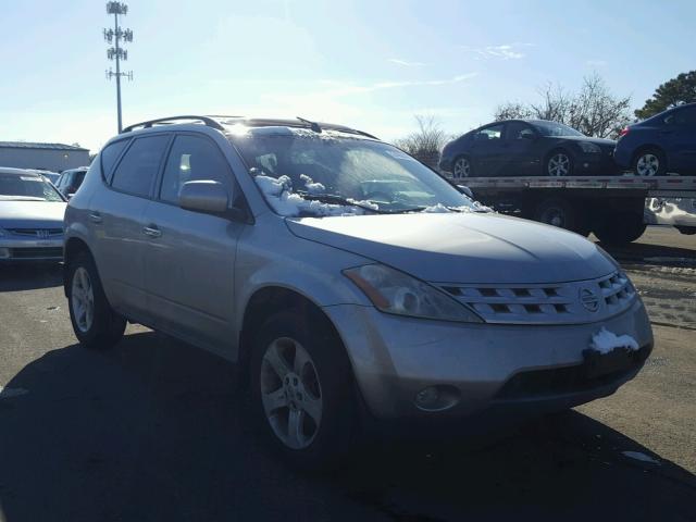 JN8AZ08W55W420591 - 2005 NISSAN MURANO SL SILVER photo 1