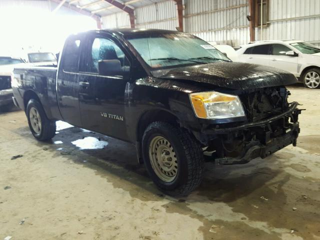 1N6BA06A28N341675 - 2008 NISSAN TITAN XE BLACK photo 1