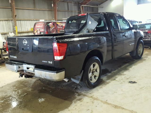 1N6BA06A28N341675 - 2008 NISSAN TITAN XE BLACK photo 4