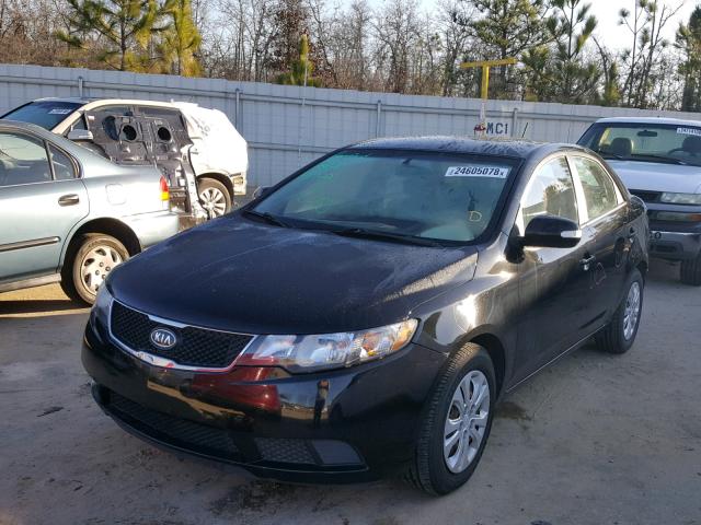 KNAFU4A2XA5070628 - 2010 KIA FORTE EX BLACK photo 2