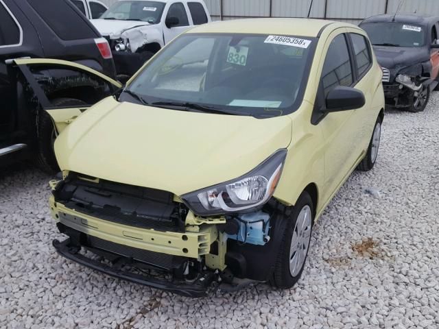 KL8CB6SA7HC809952 - 2017 CHEVROLET SPARK LS YELLOW photo 2