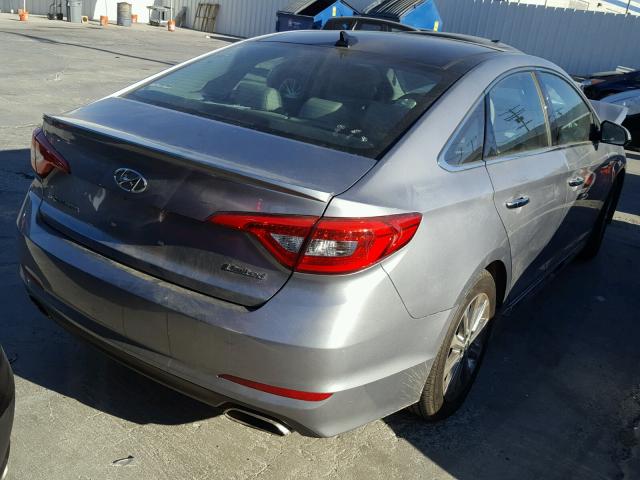 5NPE34AF1GH408608 - 2016 HYUNDAI SONATA SPO GRAY photo 4