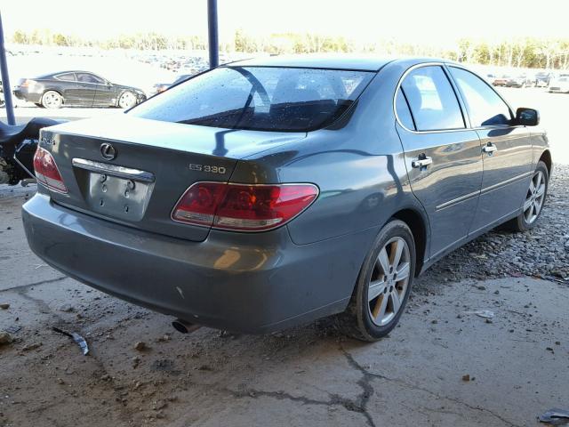 JTHBA30G365170366 - 2006 LEXUS ES 330 GREEN photo 4