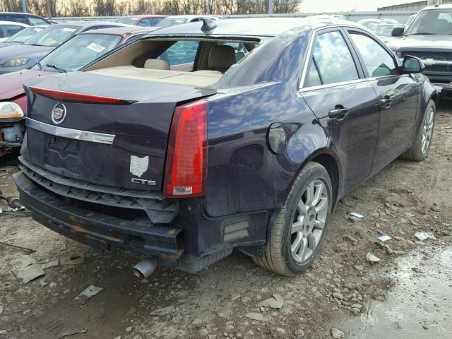 1G6DF577390132203 - 2009 CADILLAC CTS PURPLE photo 4