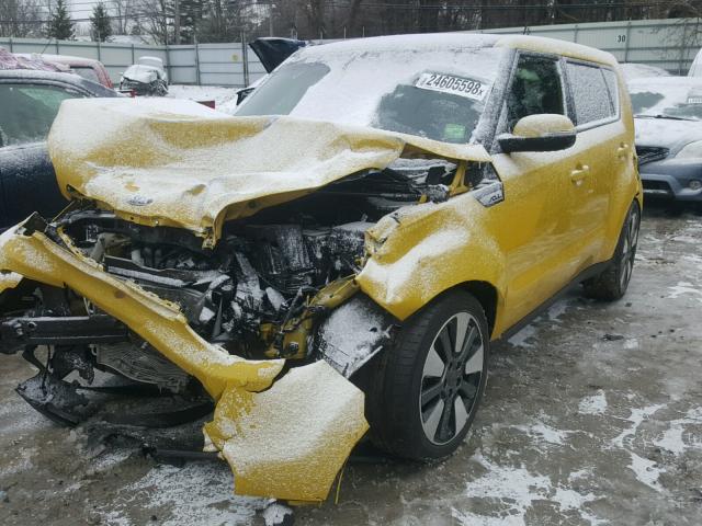 KNDJX3A59E7041754 - 2014 KIA SOUL ! YELLOW photo 2