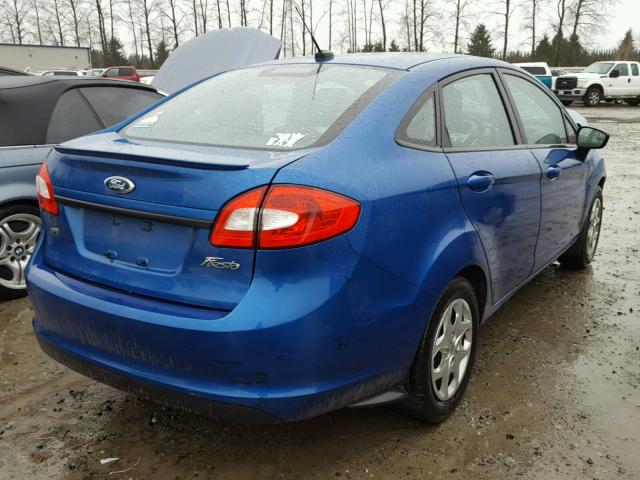 3FADP4BJ5BM231671 - 2011 FORD FIESTA SE BLUE photo 4