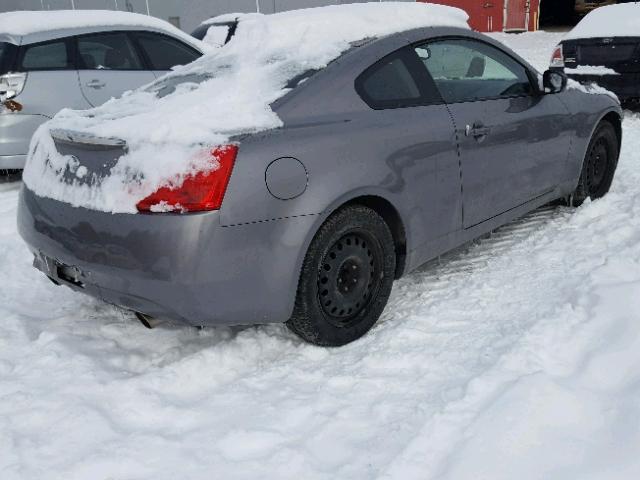 JNKCV64F29M654485 - 2009 INFINITI G37 GRAY photo 4