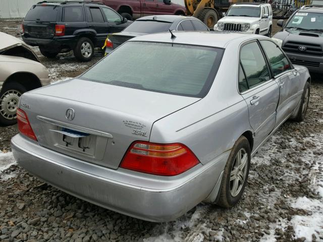 JH4KA96692C002707 - 2002 ACURA 3.5RL SILVER photo 4