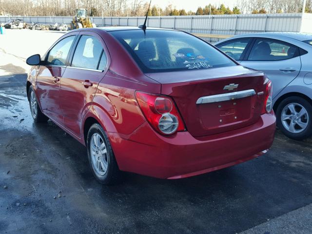 1G1JD5SB5C4114831 - 2012 CHEVROLET SONIC LT MAROON photo 3