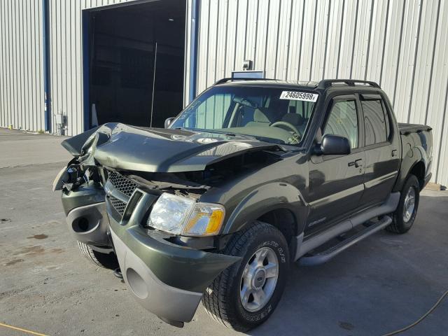 1FMZU77E42UB99373 - 2002 FORD EXPLORER S GREEN photo 2