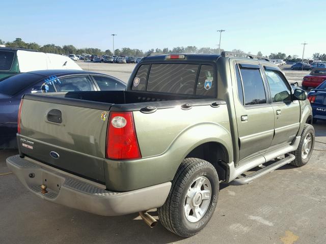 1FMZU77E42UB99373 - 2002 FORD EXPLORER S GREEN photo 4