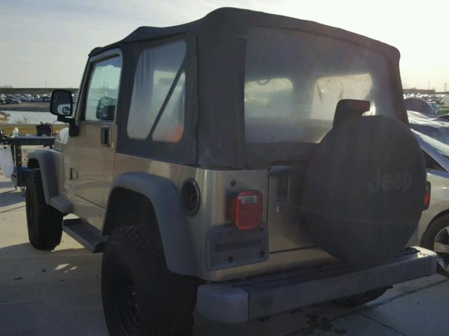 1J4FA39S44P718414 - 2004 JEEP WRANGLER X GRAY photo 3