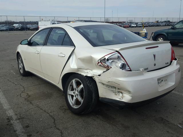 1G2ZG57N884196649 - 2008 PONTIAC G6 BASE WHITE photo 3