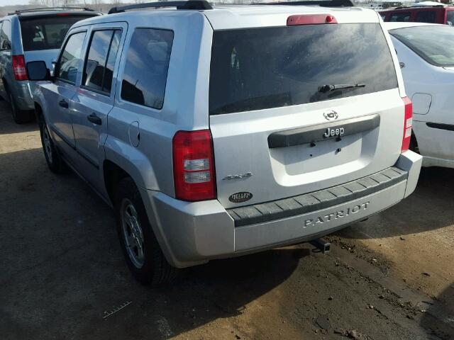 1J4FF28B29D243240 - 2009 JEEP PATRIOT SP SILVER photo 3