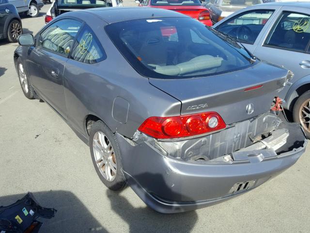 JH4DC54835S007069 - 2005 ACURA RSX GRAY photo 3