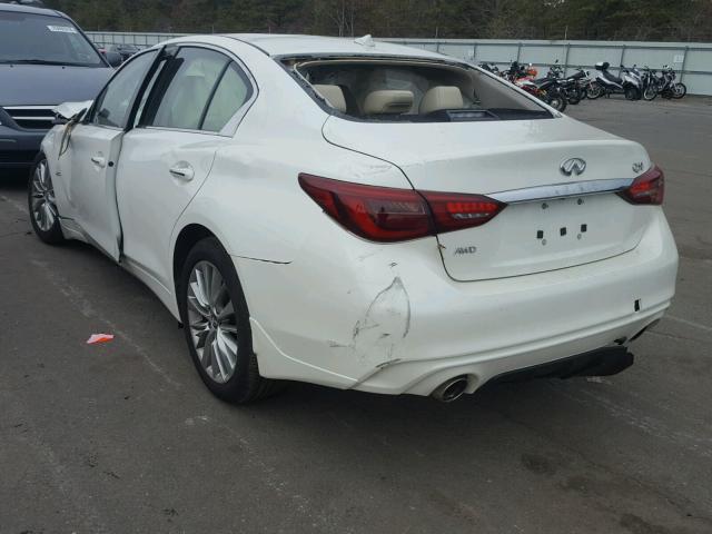 JN1CV7AR1JM280013 - 2018 INFINITI Q50 PURE WHITE photo 3