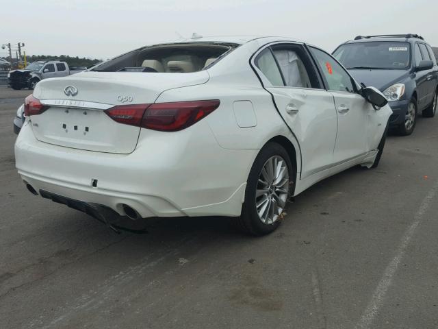 JN1CV7AR1JM280013 - 2018 INFINITI Q50 PURE WHITE photo 4