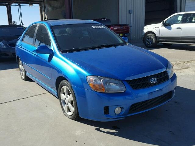 KNAFE121875009580 - 2007 KIA SPECTRA EX BLUE photo 1