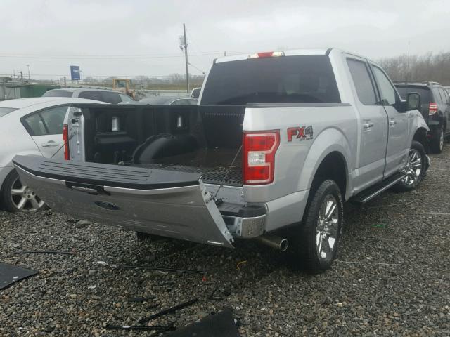 1FTEW1EG9JFA04059 - 2018 FORD F150 SUPER SILVER photo 4