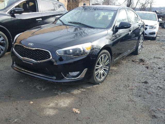 KNALN4D76E5152448 - 2014 KIA CADENZA PR BLACK photo 2