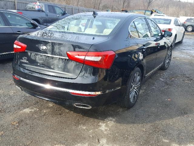 KNALN4D76E5152448 - 2014 KIA CADENZA PR BLACK photo 4