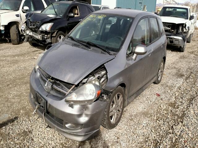 JHMGD38657S032095 - 2007 HONDA FIT S ვერცხლისფერი ფოტო 2