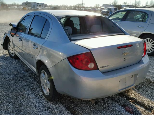 1G1AL54F557666706 - 2005 CHEVROLET COBALT LS SILVER photo 3