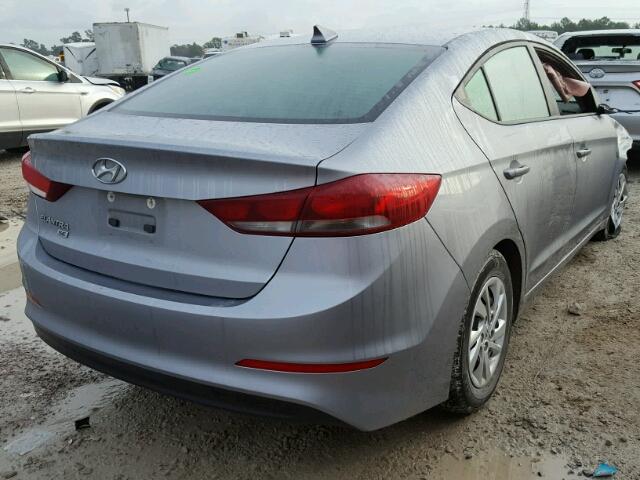 5NPD74LF8HH152269 - 2017 HYUNDAI ELANTRA SE GRAY photo 4