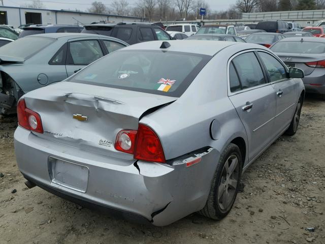 1G1ZC5E08CF208917 - 2012 CHEVROLET MALIBU 1LT SILVER photo 4