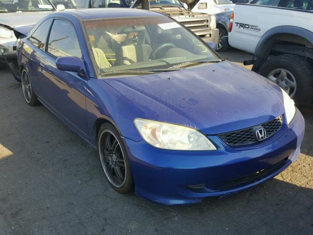 1HGEM22944L045658 - 2004 HONDA CIVIC EX BLUE photo 1