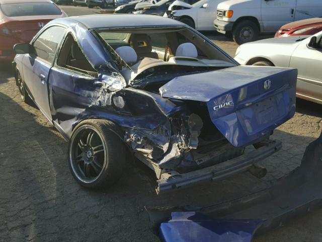 1HGEM22944L045658 - 2004 HONDA CIVIC EX ლურჯი ფოტო 3