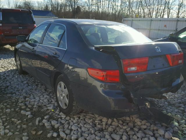 1HGCM56485A112279 - 2005 HONDA ACCORD LX GRAY photo 3