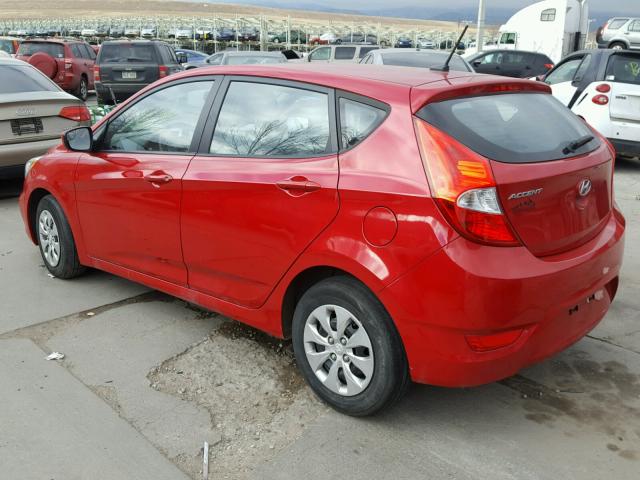 KMHCT5AE4GU241232 - 2016 HYUNDAI ACCENT SE RED photo 3