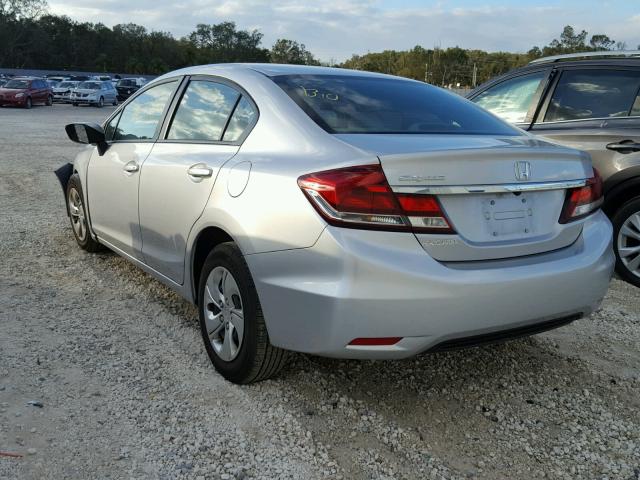 19XFB2F59EE033287 - 2014 HONDA CIVIC LX SILVER photo 3