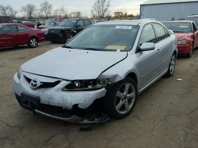 1YVHP84C965M26745 - 2006 MAZDA 6 I GRAY photo 2