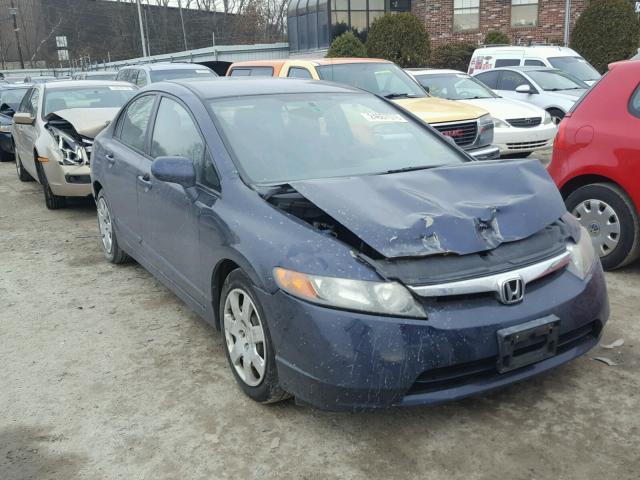 1HGFA16546L031826 - 2006 HONDA CIVIC LX BLUE photo 1