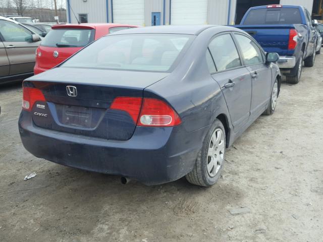 1HGFA16546L031826 - 2006 HONDA CIVIC LX BLUE photo 4