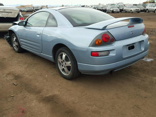 4A3AC44G94E066644 - 2004 MITSUBISHI ECLIPSE GS BLUE photo 3