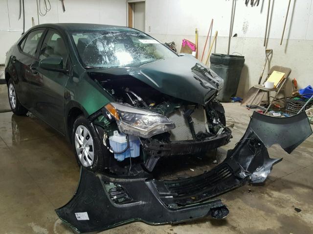 2T1BPRHE2EC004279 - 2014 TOYOTA COROLLA EC GREEN photo 1