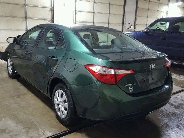2T1BPRHE2EC004279 - 2014 TOYOTA COROLLA EC 绿色 照片 3